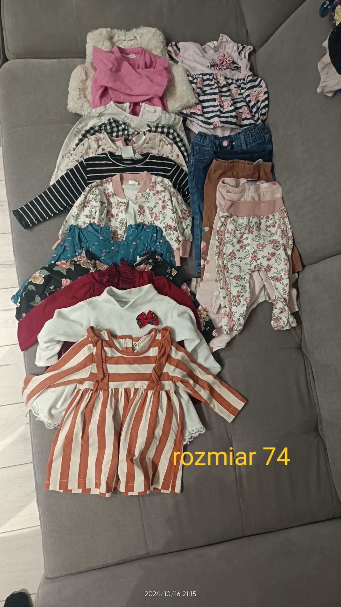Paka ubrań dziewczynka od 56 do 86