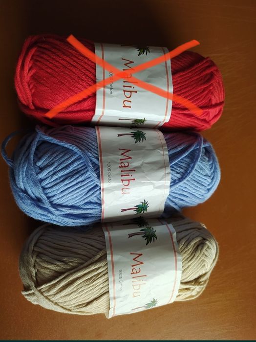 Novelos saldos de lã acrílico, algodão, trama rústica, fab em Portugal