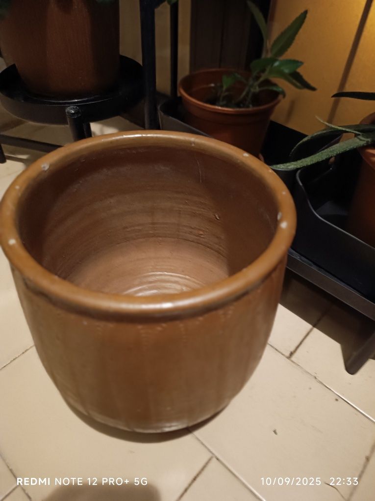 Vaso em grés, grande 23x25