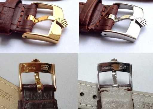 Klamra do zegarka Rolex 16mm sprzączka zapięcie klamerka srebrna złota