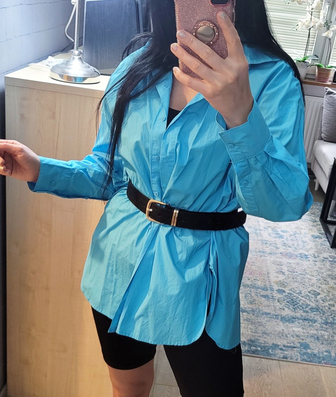 Niebieska koszula oversize