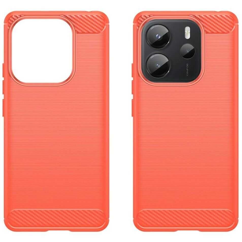 Противоударный чехол бампер для Xiaomi Redmi Note 14s карбон 3 цвета
