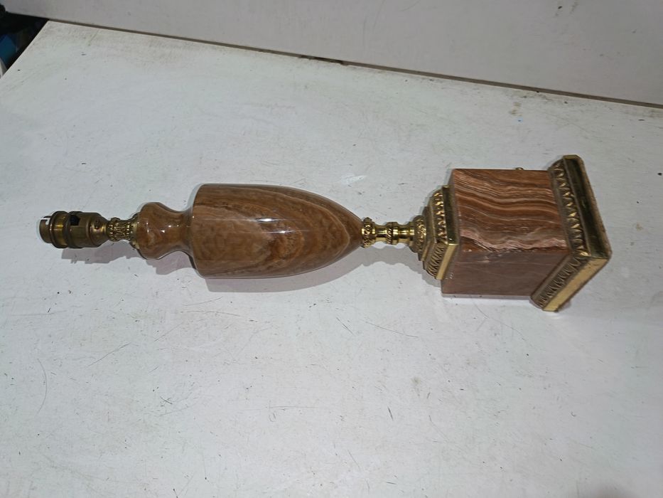 Podstawa lampki masywna kamień 43 cm