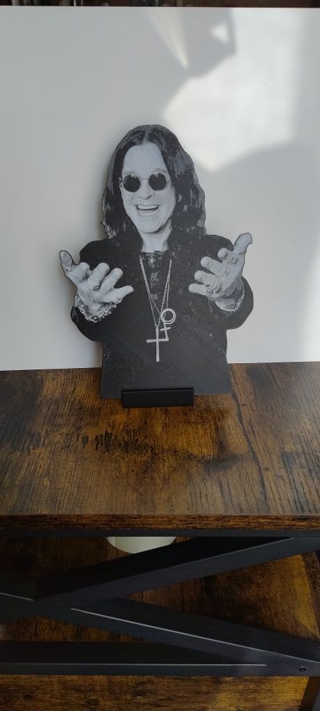 Ozzy Osbourne obraz hueforge druk 3d
