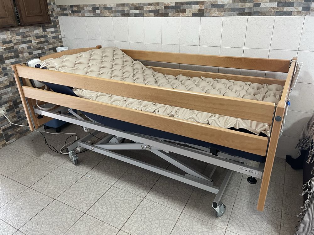 Cama articulada elétrica com colchão