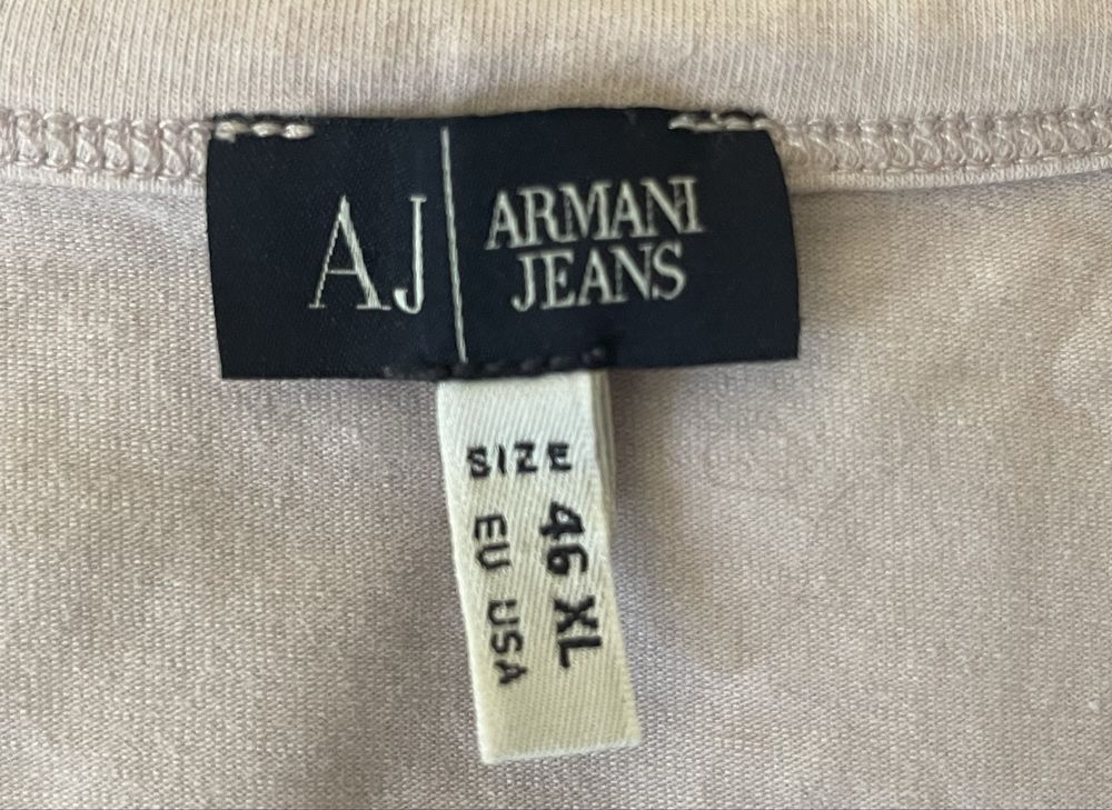 Bluzka longsleeve Armani Jeans r.M pudrowy róż