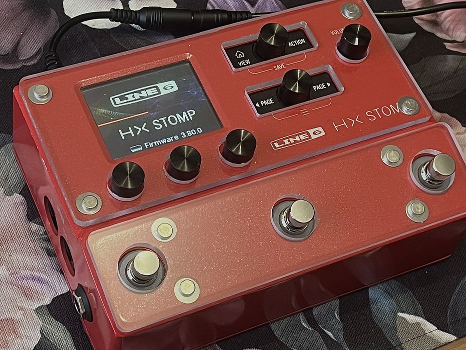 Line6 HX Stomp limited edition red + Mission SP1-L6H + KnK Shields