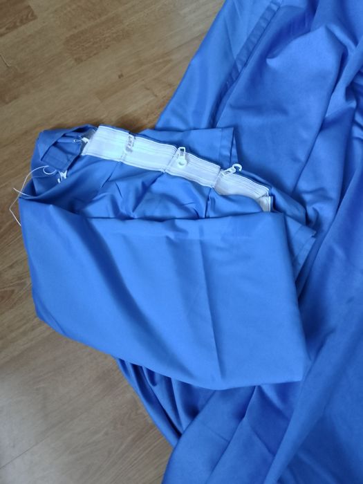 Штори блакитні, довгі