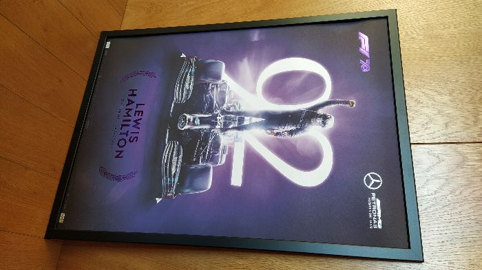 Poster Lewis Hamilton Formula 1 edição limitada e ultra rara