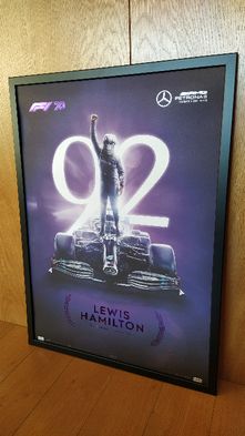 Poster Lewis Hamilton Formula 1 edição limitada e ultra rara