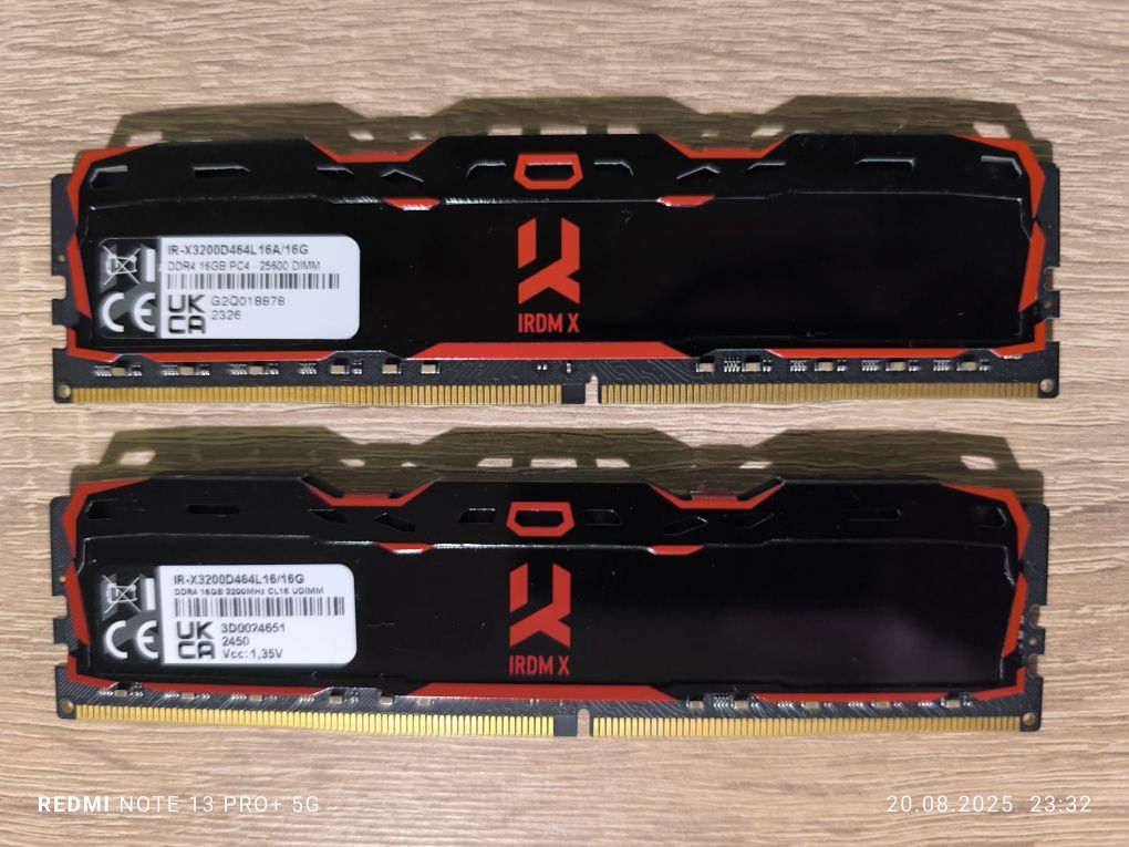 Pamięć RAM DDR4 32GB (2x16) 3200 CL16 GoodRAM IRDM X