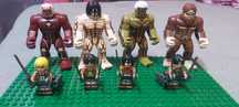 Klocki figurki anime attack on Titans eren mikasa  itp