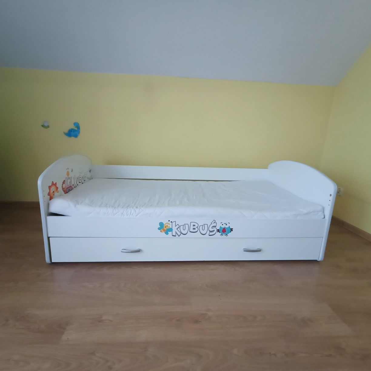 Łóżko dziecięce KUBUŚ z materacem 180x90