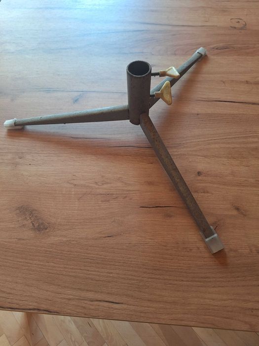 rozkładany metalowy stojak na choinkę PRL vintage retro
