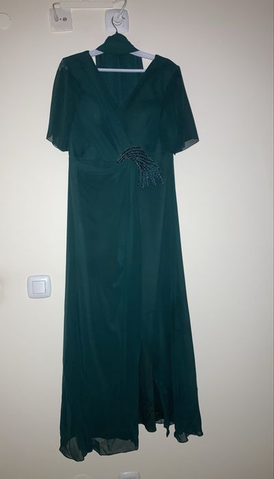 Vestido Cerimonia comprido Verde escuro(veste 40/42)