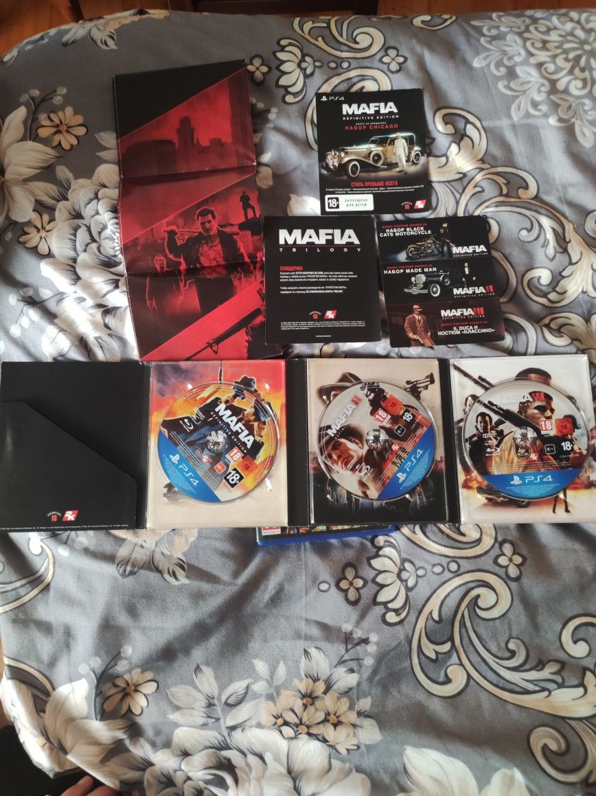 Диск PS4 Mafia trilogy 3в1