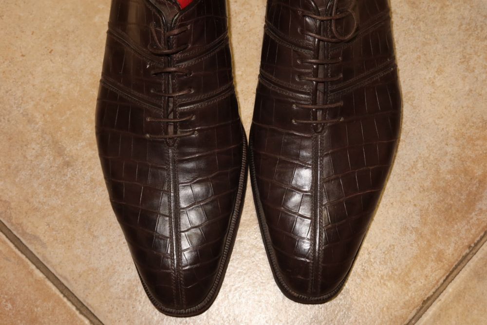 Крокодилові Туфлі A. Testoni • Натуральний крокодил • Оригінал