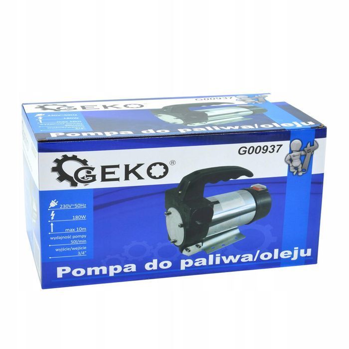 Pompa 230V Spuszczania Ropy+ Wąż 5M + Pistolet Lcd