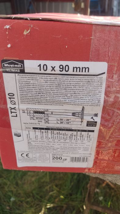 Kołki do styropianu 10x90