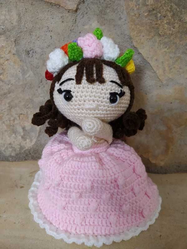 Boneca Buquê Amigurumi