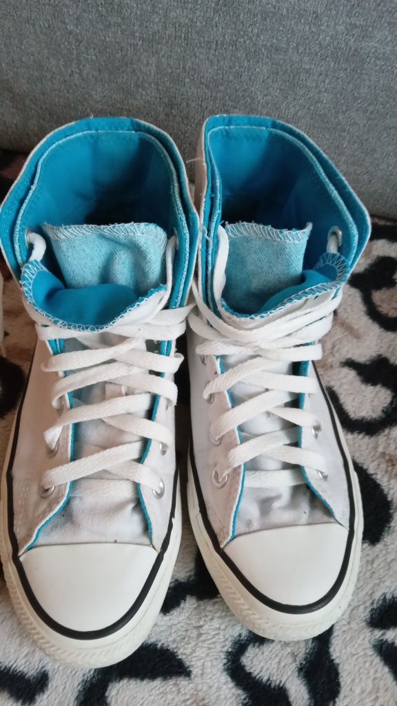 Białe Conversy za kostkę Chuck Taylor 36,5/37