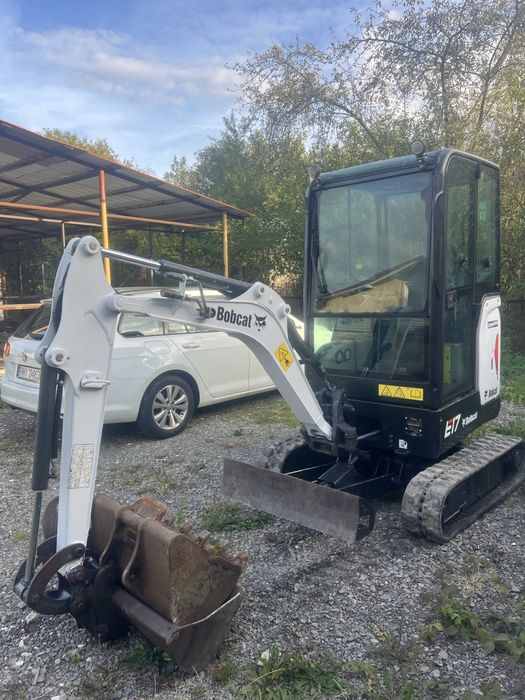 Minikoparka koparka Bobcat E17 long 3 lyzki super stan jcb kubota