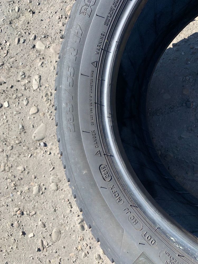 Шини 235/55 R17 Michelin літо 2019рік,7 мм