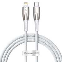 Kabel USB-C - Lightning Baseus Glimmer Series, PD 20W 1M, Biały