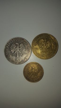 Продам монети польські злоті 1976.1988.2008роки