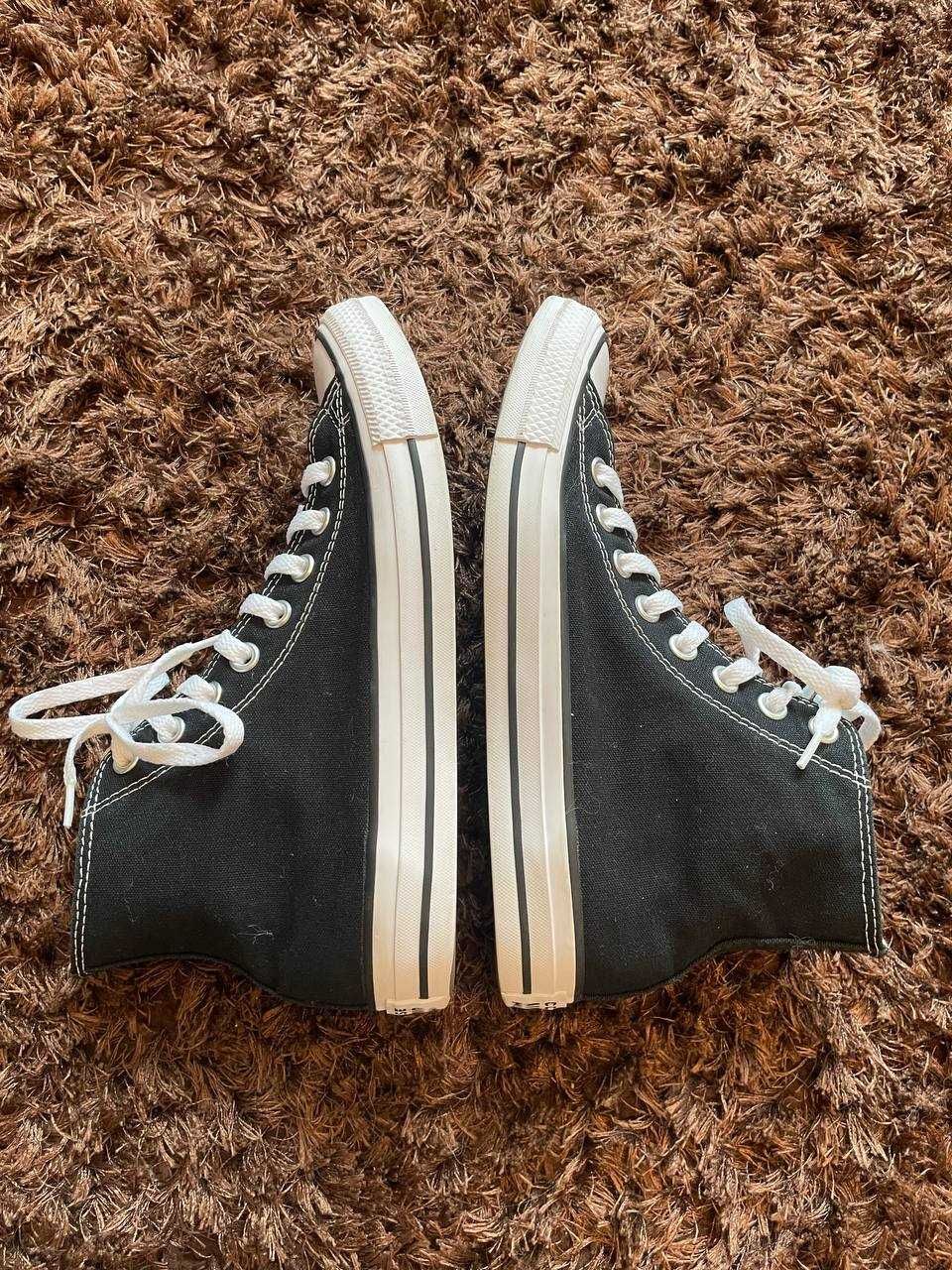 Converse Конверс кеди 25,5см 40 чорні високі оригінал