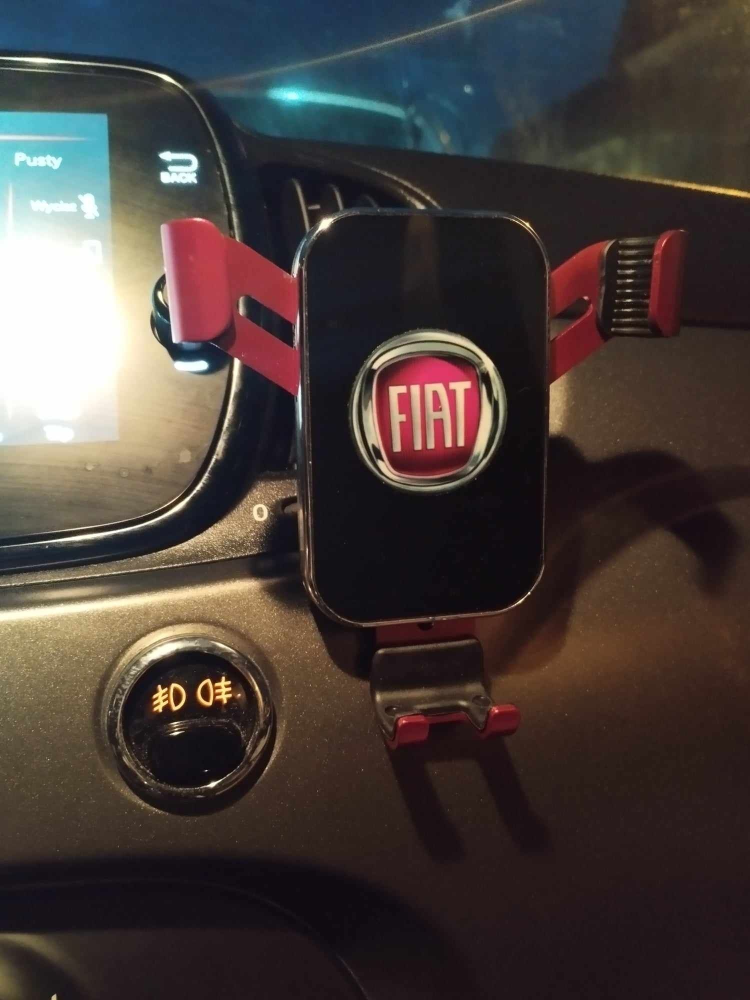 Grawitacyjny uchwyt na telefon z logo Fiat