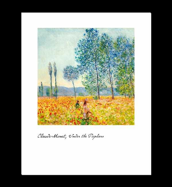 Plakat, Reprodukcja - Claude Monet, Under the Poplars