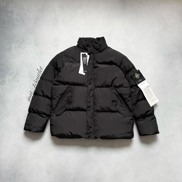 Пуховик Stone Island Nylon Puffer Куртка Зимняя Стон Айленд Черная