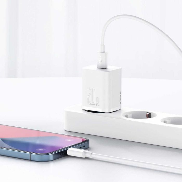 Baseus Super Si 1C Ładowark 20W USB C Kabel iPhone Lightning Sklep Wwa