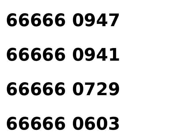 Złoty numer Vip biznes usługi łatwy prosty 66666