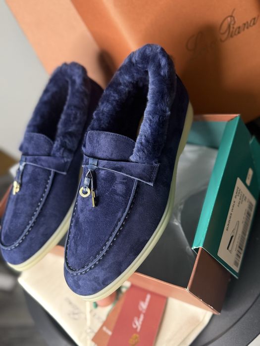 Лоферы зимние лоро пиана высокие женские лорики loro piana