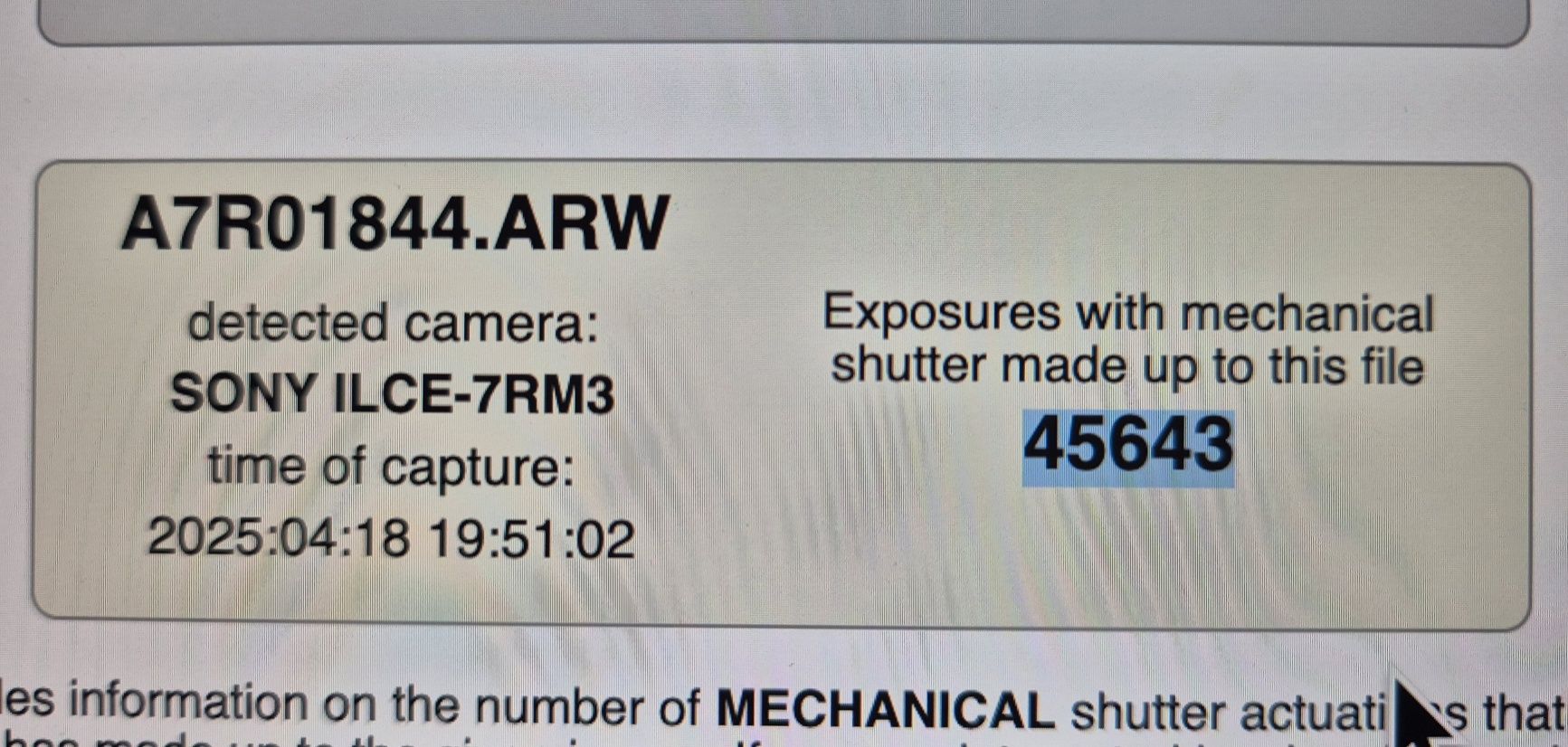 Sony Alpha A7R III MK3