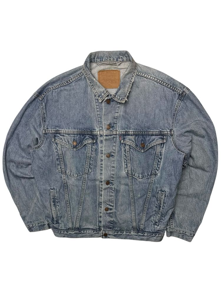 Niebieska Kurtka Jeansowa Levis L Retro vintage boxy 90s 00s diesel 80
