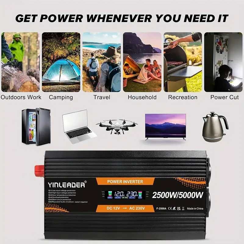 Inversor de 12v  3000w 5000w