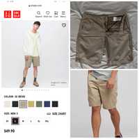 Шорти чиноси беж uniqlo котон