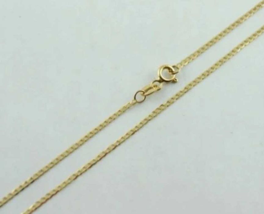 ZŁOTY ŁAŃCUSZEK PANCERKA złoto pr.585 45 cm kuty na prezent