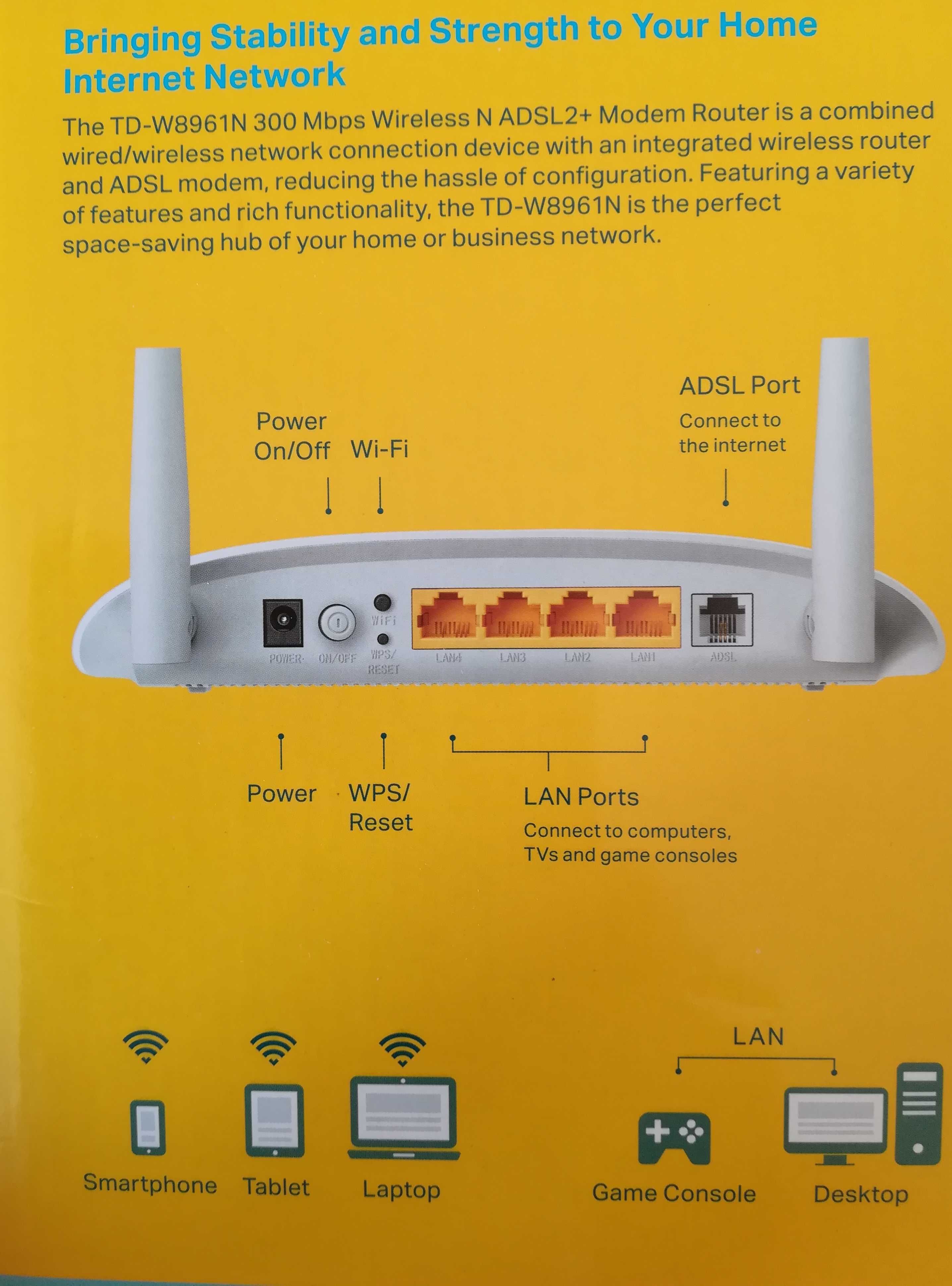 Modem Router TD-W8961N