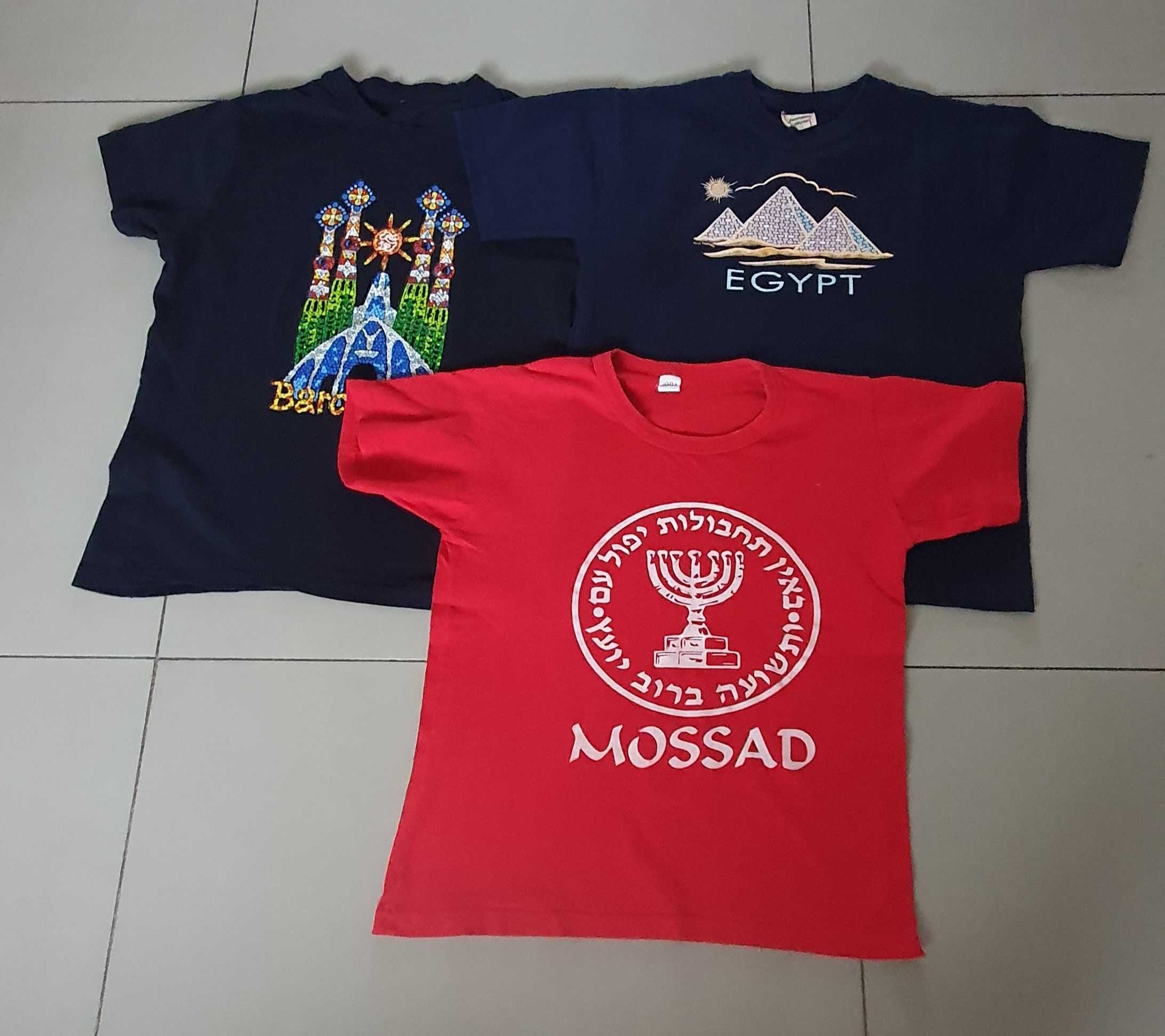 Koszulka ze świata Egipt Izrael 11-13 lat 2 szt. t-shirt