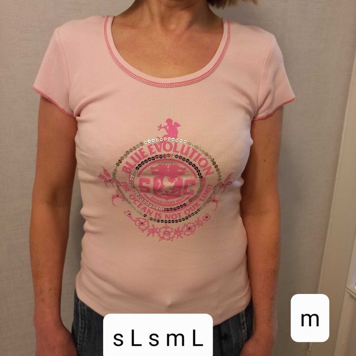 T-shirt damski różowy S lub M lub L