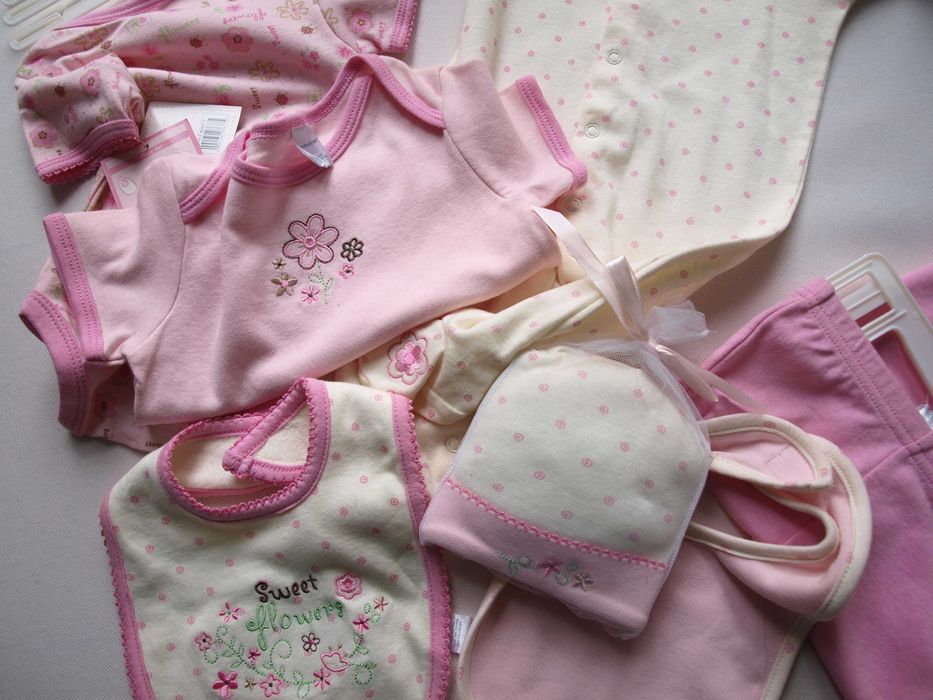 komplet dla dziewczynki BABY _ 62 / 68  nowy