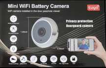 Kamera do drzwi  WI-FI FULL HD monitor wizjer czujka ruch dzień noc