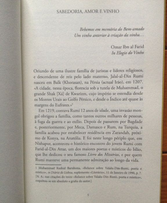 Rumi - Rubaiyat, Odes à Embriaguez Divina