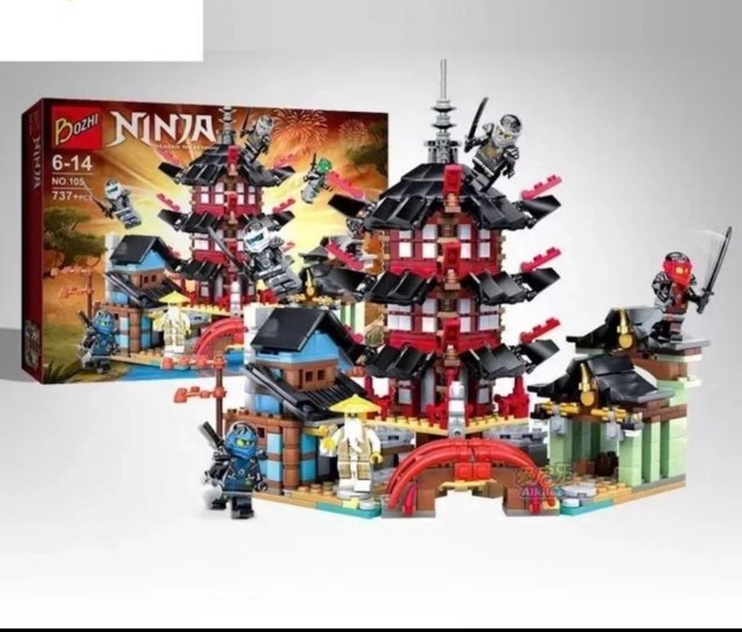 Lego templo dos ninjas 737 peças