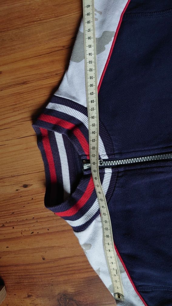 Tommy Hilfiger Bluza M 12/14 Granat Moro Chłopięca Damska na zamek