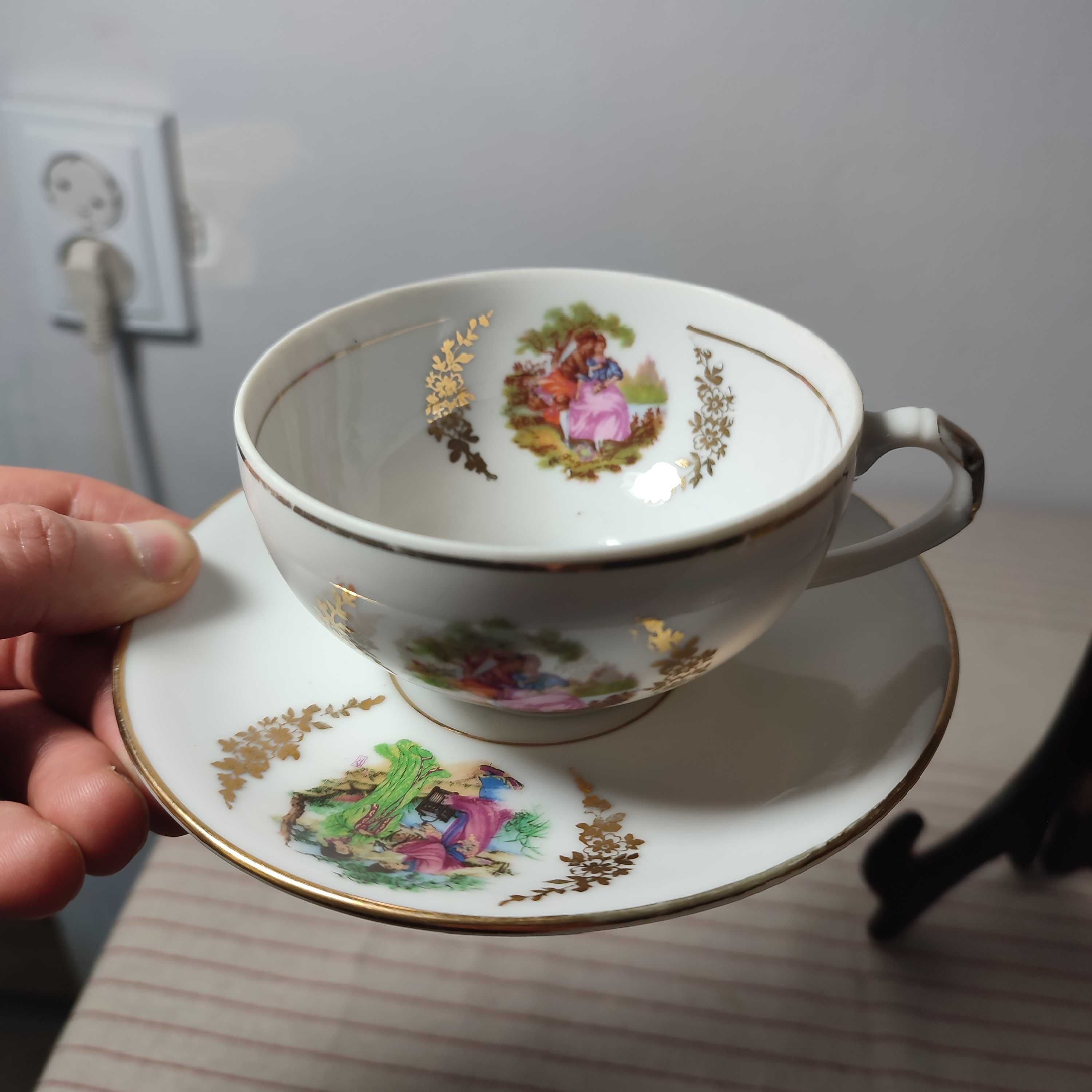 Filiżanka Duo porcelana Iohpap Japonia, motyw Miłość